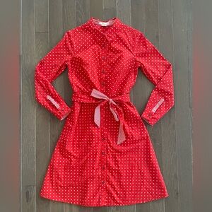 ❤️ Boden Red Polka Dot Shirt Dress | Size US 4R (UK 8R) ❤️